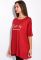 Футболка женская 317F027 (бордовый)