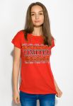 Футболка женская 317F035 (красный)