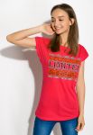 Футболка женская 317F035 (малиновый)