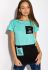 Футболка жіноча 317F055 (бірюзовий)