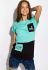 Футболка женская 317F071 (бирюзовый)