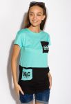 Футболка жіноча 317F073 (бірюзовий)