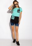 Футболка женская 317F074 (бирюзовый)