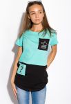 Футболка женская 317F075 (бирюзовый)