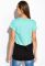 Жіноча футболка 317F075 (бірюзовий)