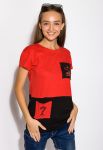Футболка женская 317F075 (красный)