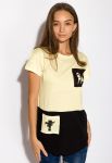 Футболка жіноча 317F076 (лимонний)
