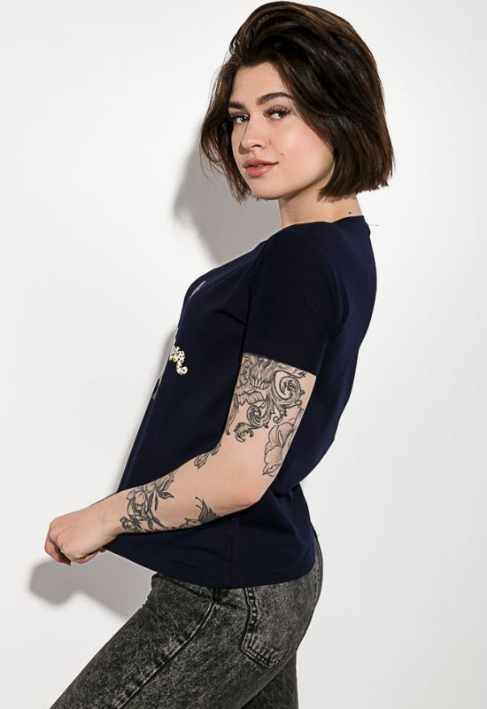 Жіноча футболка 32P082 (темно-синій)