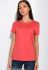 Футболка женская 432V001-1 однотонная (коралловый)