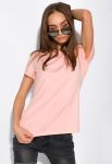 Футболка жіноча 432V001-1 однотонна (персиковий)