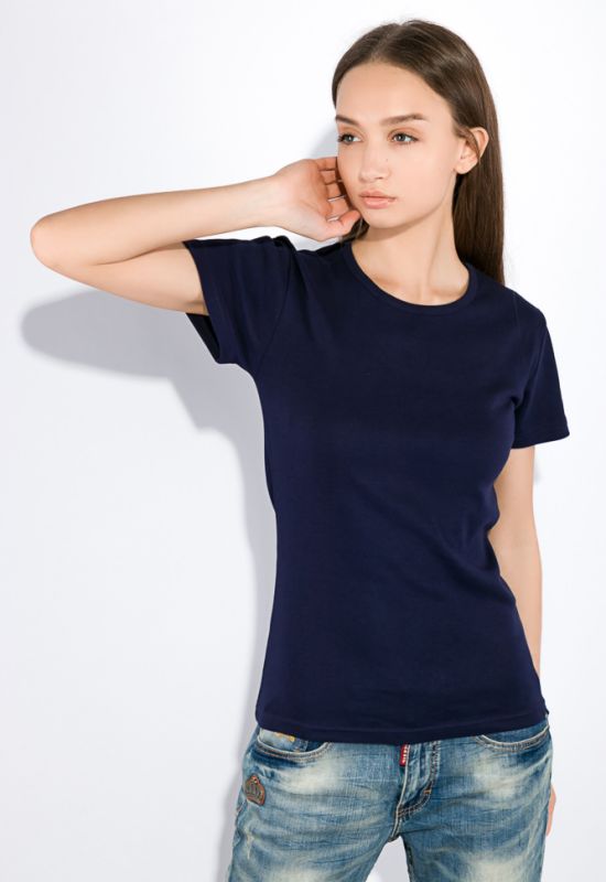 Жіноча футболка 516F309 (темно-синій)