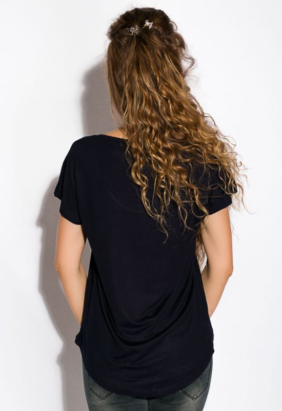 Жіноча футболка 516F490 (чорний)