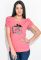 Футболка жіноча принтована з бусами 81P0135 (кораловий)