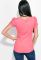Футболка жіноча принтована з бусами 81P0135 (кораловий)