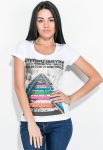 Футболка жіноча з фотопринтом 81P4166 (білий)