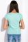 Футболка жіноча з фотопринтом 148P333-17 (світло-бірюзовий)