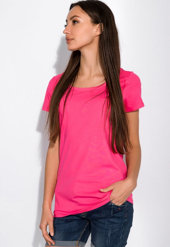 Жіноча футболка з круглим вирізом 434V001-1 (рожевий)