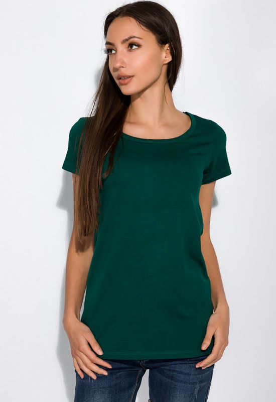 Жіноча футболка з круглим вирізом 434V001-1 (зелений)