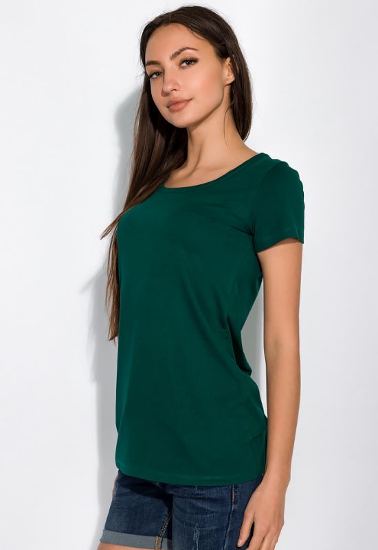 Жіноча футболка з круглим вирізом 434V001-1 (зелений)