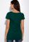 Жіноча футболка з круглим вирізом 434V001-1 (зелений)