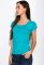 Футболка жіноча з круглим вирізом 434V002-1 (бірюзовий)