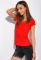 Футболка жіноча з круглим вирізом 434V002-1 (червоний)