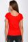 Футболка жіноча з круглим вирізом 434V002-1 (червоний)