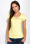 Футболка жіноча з круглим вирізом 434V002-1 (лимонний)