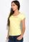 Футболка женская с круглым вырезом 434V002-1 (лимонный)
