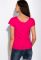 Жіноча футболка з круглим вирізом 434V002-1 (малиновий)