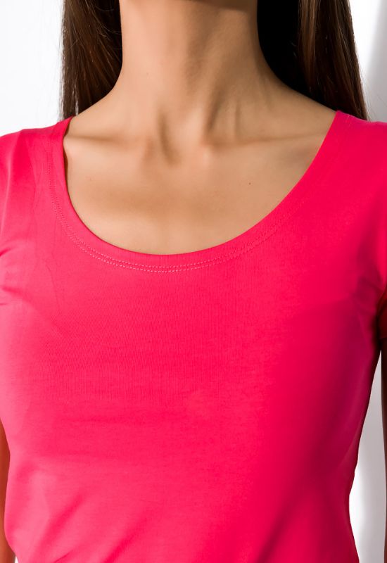 Жіноча футболка з круглим вирізом 434V002-1 (рожевий)