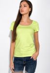 Жіноча футболка з круглим вирізом 434V002-1 (салатовий)