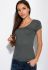 Жіноча футболка з круглим вирізом 434V002-1 (сірий)