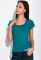 Жіноча футболка з круглим вирізом 434V002-1 (синій)