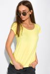 Футболка жіноча з круглим вирізом 434V002-1 (світло-жовтий)