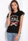 Жіноча футболка з написами 148P333-14 (чорний)