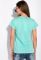 Футболка женская с надписью на груди 148P333-4 (светло-бирюзовый)