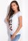 Футболка жіноча з принтом 120PKL046-1 (білий)