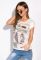 Футболка жіноча з принтом 148P010-6 (світло-бежевий/меланжевий)