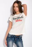 Футболка жіноча з принтом 148P333-10 (молочний)