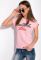 Футболка женская с принтом 148P333-10 (розовый)