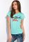 Футболка жіноча з принтом 148P333-10 (світло-бірюзовий)