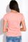 Футболка жіноча з принтом 148P333-13 приталена (персиковий)