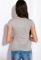 Футболка жіноча з принтом 148P333-13 приталена (сірий/меланжевий)