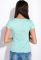 Футболка женская с принтом 148P333-13 приталенная (светло-бирюзовый)