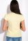 Футболка женская с принтом 148P333-13 приталенная (светло-желтый)