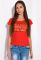 Футболка жіноча з принтом 148P333-15 (червоний)