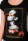 Жіноча футболка з принтом 148P333-16 (чорний)