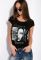 Жіноча футболка з принтом 148P333-8 (чорний)