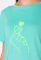 Футболка женская с принтом 151P28 сердечко (светло-бирюзовый)